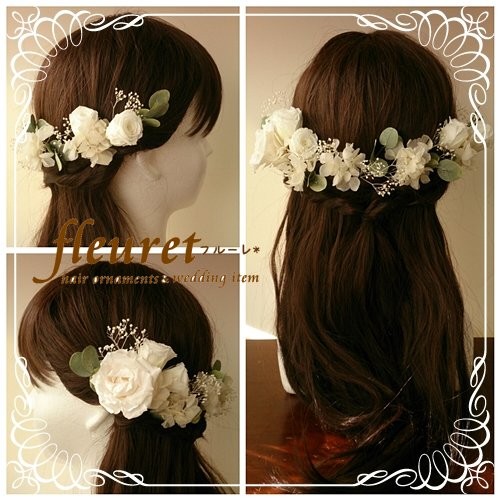 ドライフラワーヘッドドレス✨結婚式✨髪飾り✨ウエディング ドライフラワー テイスト ヘッドドレス 髪飾り 花 ウェディング