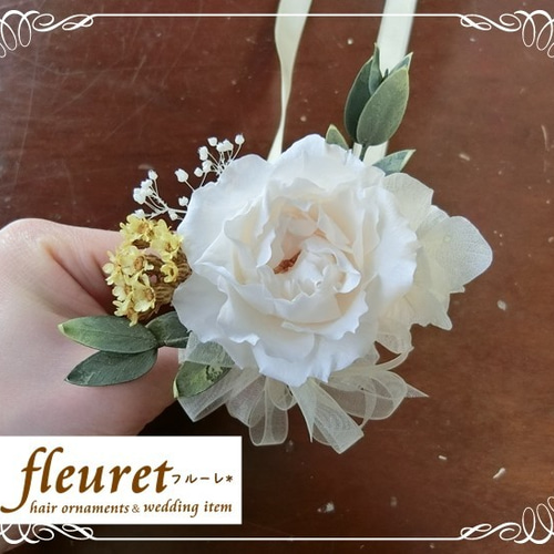 【3点セット】ブーケ、ブートニア、リストレット ヒマワリ バラ 結婚式 img63017811.jpg