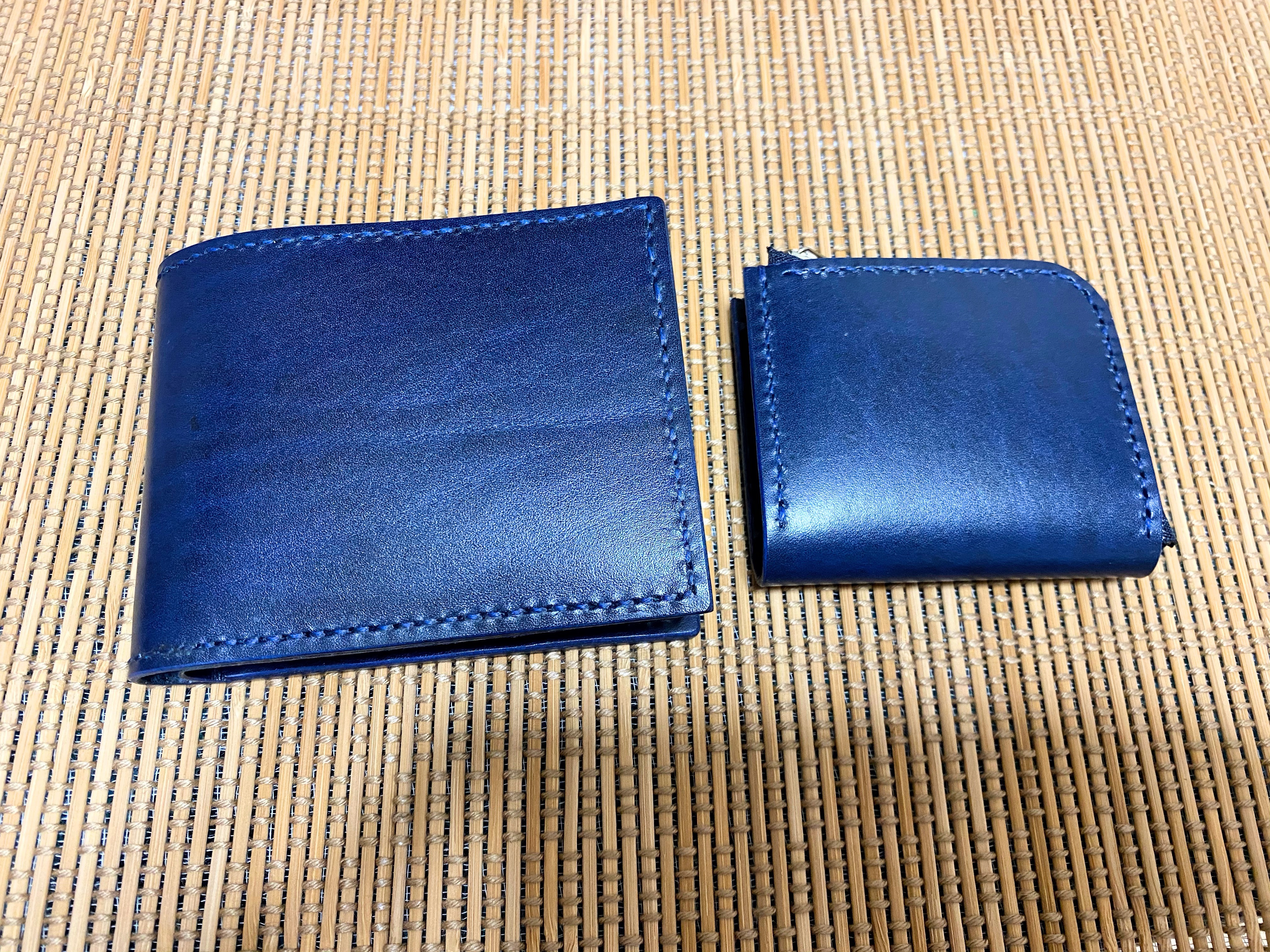 ネイビー nonnativeウォレット & Porter レザーウォレットコード コードバンラウンドミニウォレット（6243911）｜小泉革店
