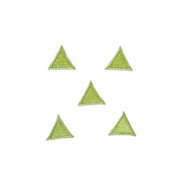 ちいさな三角形のワッペン（グリーン） 2枚目の画像