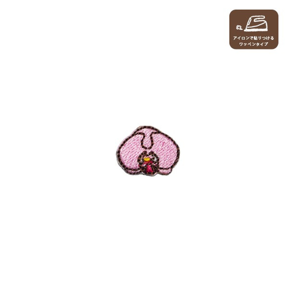 胡蝶蘭のワッペンSS(ピンク) 1枚目の画像