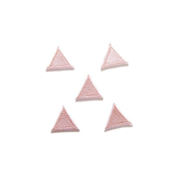 ちいさな三角形のワッペン（ピンク） 2枚目の画像