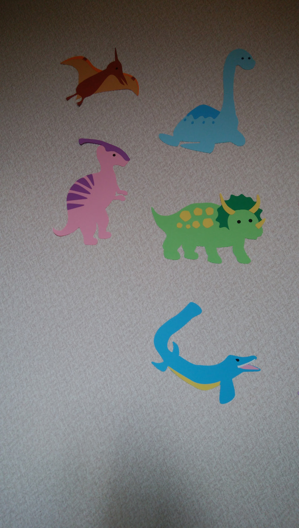壁面【恐竜】ティラノサウルス＆トリケラトプス 4枚目の画像