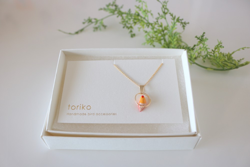 【14kgf】いろあそび　ペンダント（オレンジ）