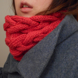 cable cowl/ピンクオレンジ 4枚目の画像