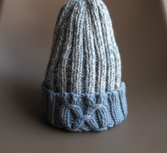 two-tone color beanie/light blue 第2張的照片