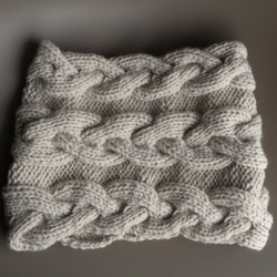 cables cowl/beige 第3張的照片