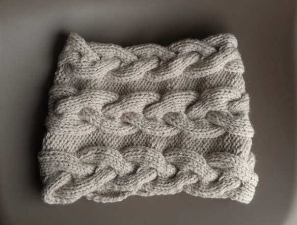 cables cowl/beige 第3張的照片