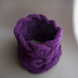 cables cowl/purple 第2張的照片