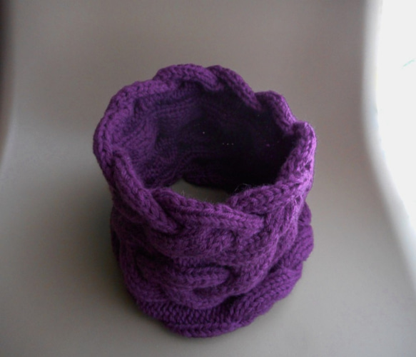 cables cowl/purple 第2張的照片