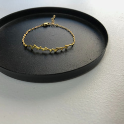 真鍮アクセサリー「grassブレスレット」-Brass 3枚目の画像