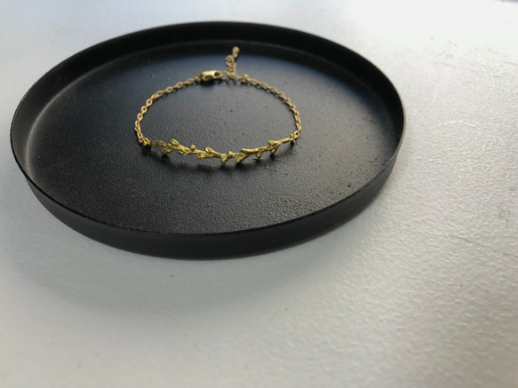 真鍮アクセサリー「grassブレスレット」-Brass 3枚目の画像